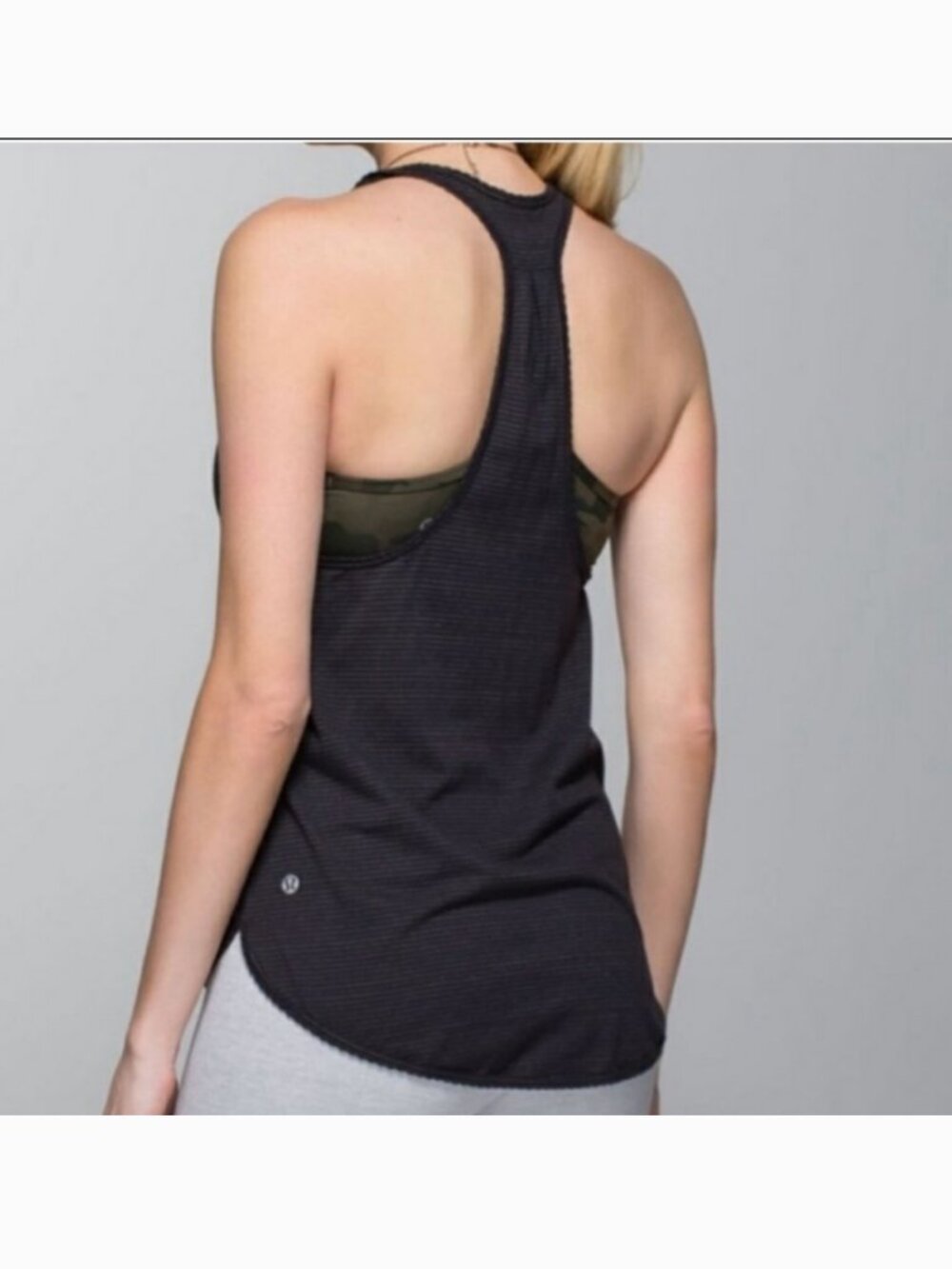 Lululemon Mountain Tank Scalloped Striped S
